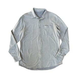 Lululemon Button Down Shirt Long Sleeve Casual Dress Shirt Menswear‎ Size Large